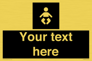 Custom information: black panel baby change